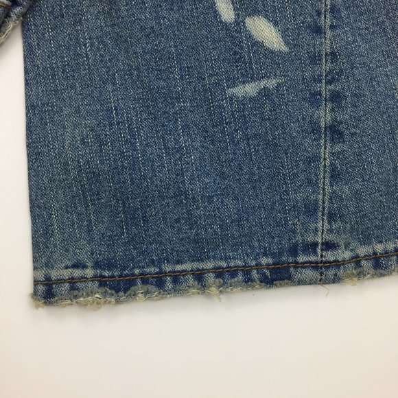 NWT TRUE RELIGION Bleach Distressed Flare Leg 5 Pocket Logo Hardware Jeans - Picture 9 of 15